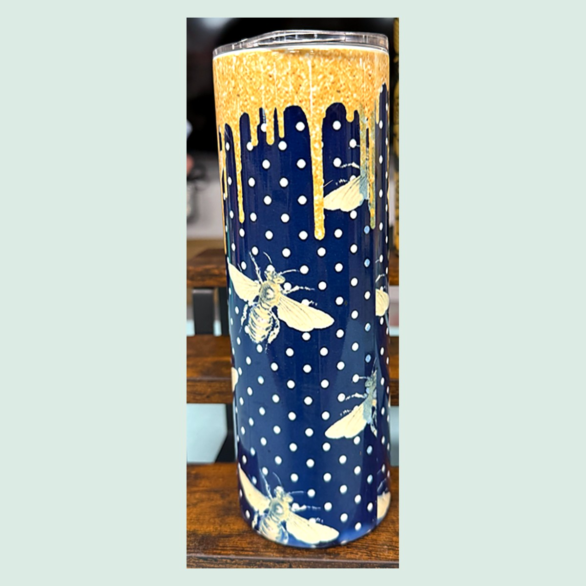 Bee & Honeycomb Drip Tumbler