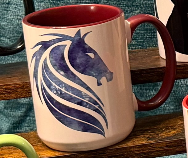 Blue Horse Mug